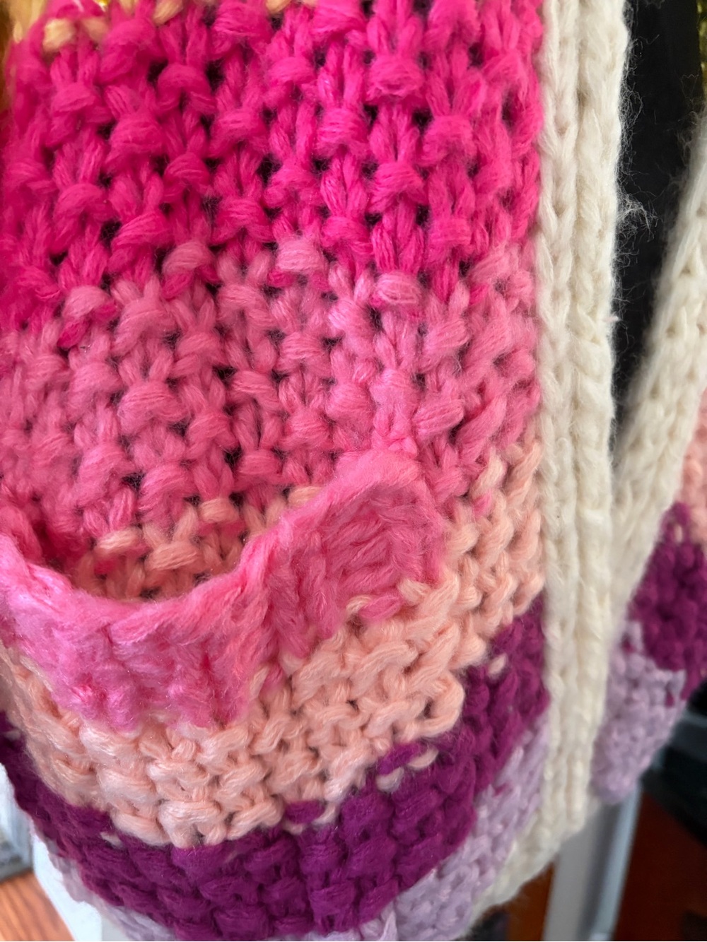 NWT Colorblock Striped Open Front Cardigan - Picture 2 of 4
